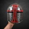 Medieval Red Cross Knight Helmet Steel Crusader Armor Replica