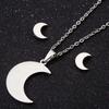 Small Cute Triple Star Necklace Earring Jewelry Set For Girls Tragus Piercing Stainless Steel Elegant Womens Necklaces Choker