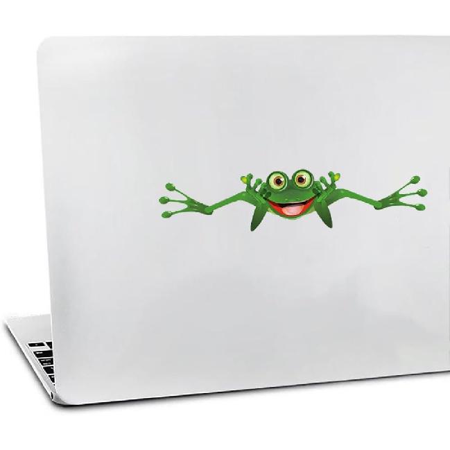 Decorative Green Frog Stickers, Vinyl material, suitable for decorating car bodies, trucks, off-road vehicles, windows, rear windshield, helmets,
