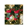 Christmas Special Christmas Pine Tree Ornament Knitted Stocking Red 2pcs Fireplace Tree Decor