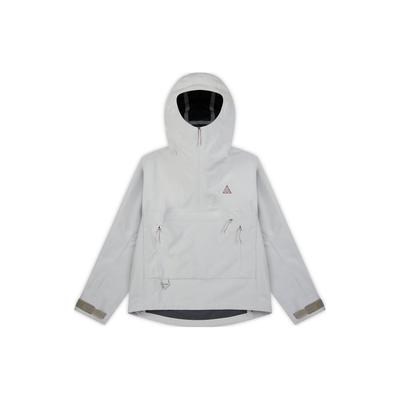ACG Storm-FIT Однотонная водонепроницаемая ветровка на половину молнии с капюшоном Женские куртки Белый DN3913-121