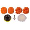 7pcs/set 3 Inch Auto Beauty Waxing Polishing Kit Buffing Pad Auto Car Polishing Sponge Wheel Kit With M10 Drill Adapter Buffe