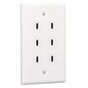 6 Port USB Receptacle Outlet Type C USB Outlet Wall Wide Applicability USB Outlet Plug for Business Office
