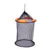 Float Fish Basket Coated Mesh Net Fishing Bucket Well Cage for Live Caught