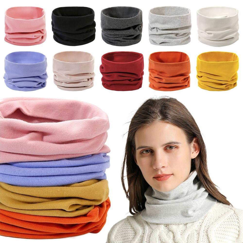 Хлопковая спортивная бандана однотонный велосипедный шарф ветрозащитный головной убор утеплитель для шеи бег