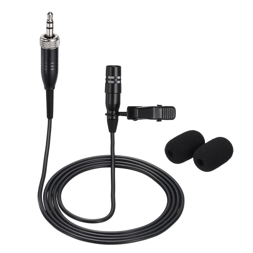 uxcell Lavalier Female Condenser Color 1m Wired Mini Label Microphone for Presenters Microphone, 3.5mm Plug, Microphone, Cable, Unidirectional,