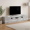 LED TV Schrank HOORN 3 stk. Betongrau Holzwerkstoff