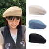 JK Solid Color Berets Japanese Style Retro Painter Cap Vintage Cotton Berets Hat  Female