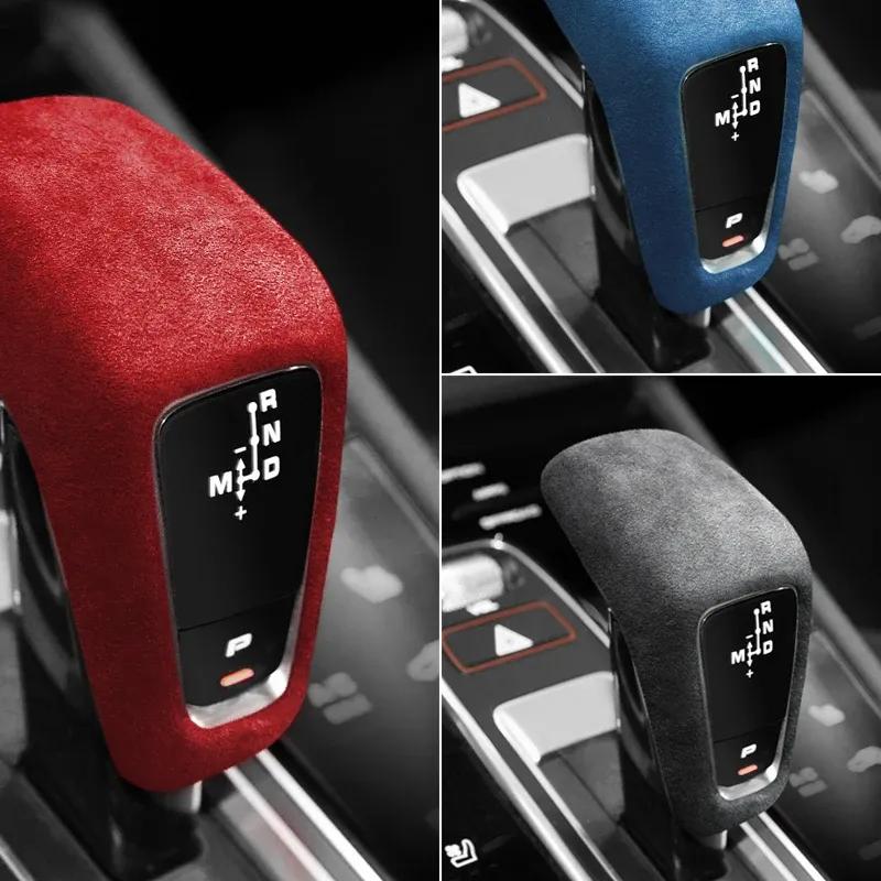 Betterhumz For Porsche Cayenne 2018- Made of Alcantara Wrap Center Console Gear Shift Trim Tuning Decor Car Interior Accessories