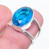 Natural Swiss Blue Topaz Gemstone 925 Sterling Silver Jewelry Ring Size 6 E6z03