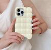 Glossy Protective Cover Cute Fashion Candy Color Bread Chocolate Block 3D Phone Case for iPhone 14 13 12 11 15 16 Pro