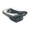 Автомобильное двойное зарядное устройство 12В/24В USB QC3.0 PD Type C Адаптер питания Подходит для Golf 6 Для Jetta 5 MK5 Для Scirocco 2006 - 2012