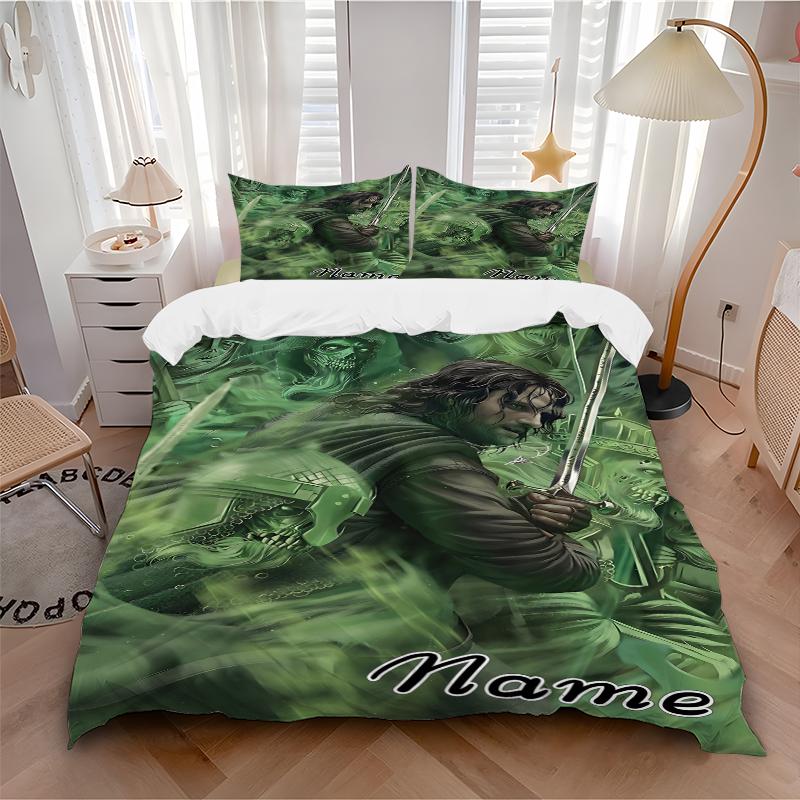 Custom Textile Lord Rings Bedding 3 Piece Set HD Print Duvet Cover Pillowcases for Teens Adult Bedroom Decoration