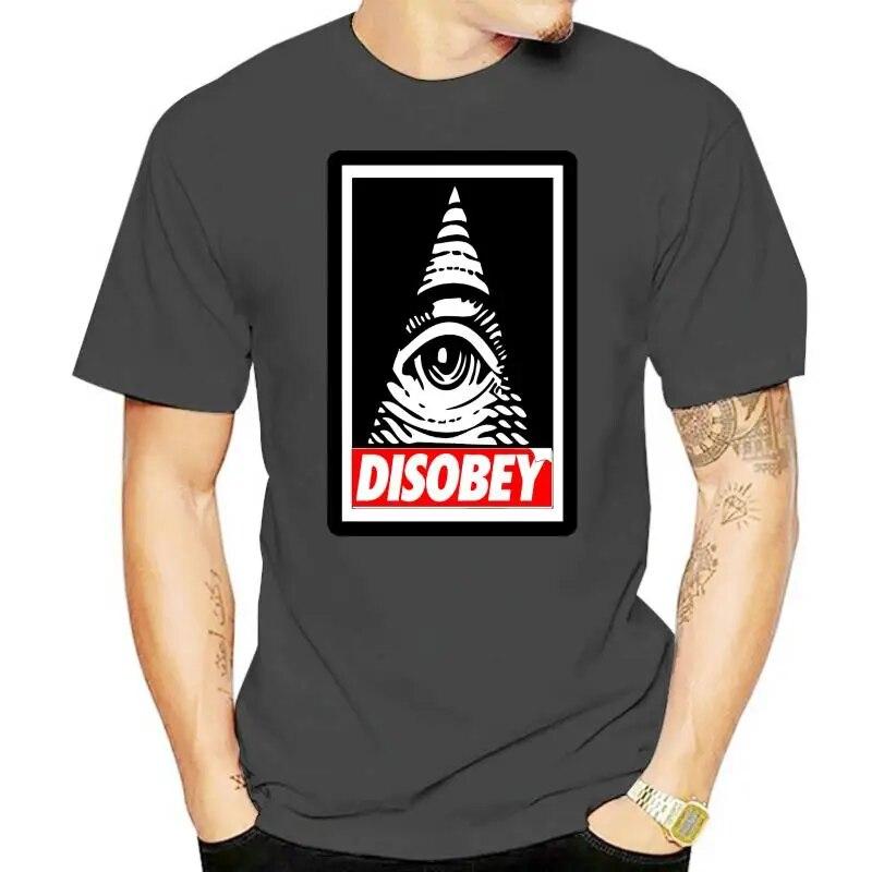 Disobey Anonymous Illuminati Eye Swag Hipster Vendetta Conspiracy Urban футболка унисекс модная футболка