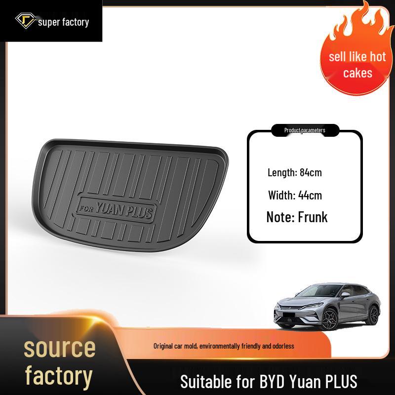 Водонепроницаемый и износостойкий коврик в багажник для BYD Yuan PLUS/UP