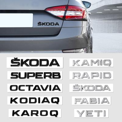 Автомобильный Стайлинг Эмблема Наклейка на Кузов Багажник Декаль Внешние Аксессуары Для Fabia Kamiq Karoq Kodiaq Octavia Rapid Superb YETI