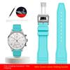 Быстросъемный ремешок для часов 20 21 22 мм Для IWC IW388109 IW387901 фторкаучук Mark 18 Portugal ремешок для часов Пряжка из нержавеющей стали