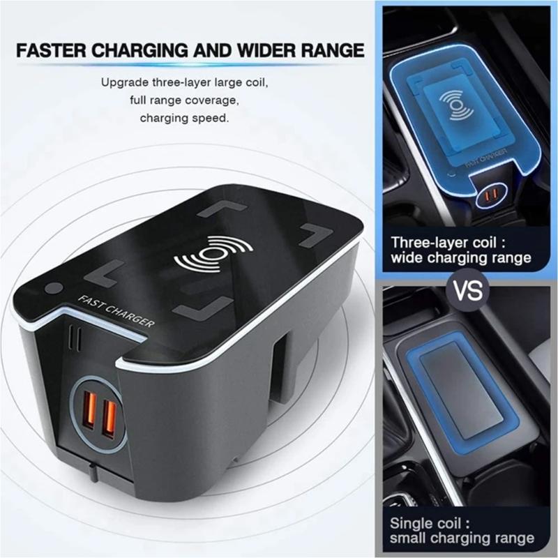Quick Charging Plate 15W Car Wireless Charging Holder Car Phone Charging Station for XC60 XC90 S90 Phone Charging Holder