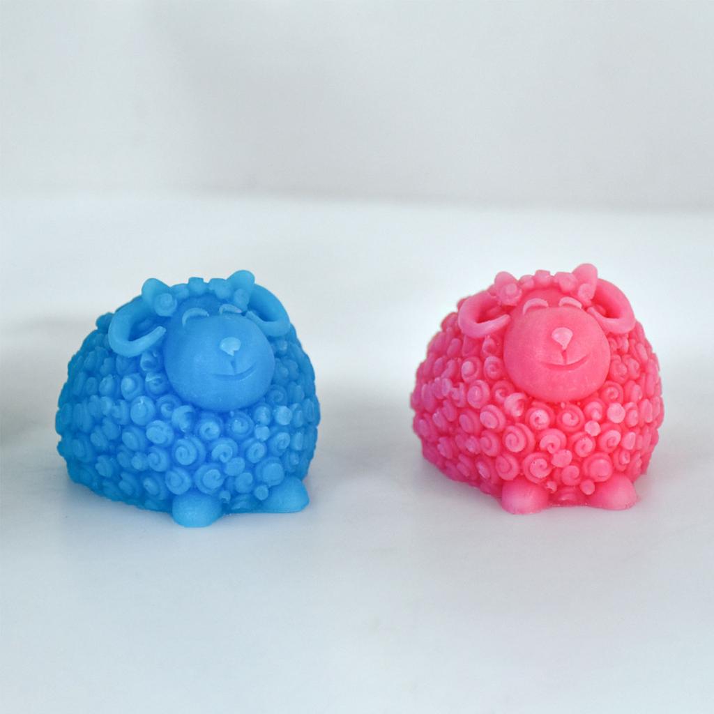 3D силиконовая форма для свечей с изображением овцы, ручная работа, ароматерапевтические свечи, поставки для изготовления гипсового мыла, силиконовая форма, 3d форма из смолы для рукоделия