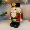 Nutcracker Candlestick Decor Household Living Room Desktop Candlestick Christmas Resin Decoration Objects