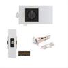 Pocket Door Lock, Matte Black Contemporary Privacy Square Pocket Door Hardware, Black Sliding Pocket Door Lock