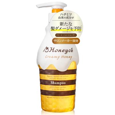 Шампунь Honeyce Creamy Honey 470 мл для поврежденных волос Салонное качество - На основе меда, Без силиконов, Послушные, Блестящие, Увлажняющие, Уход, Восстановление,