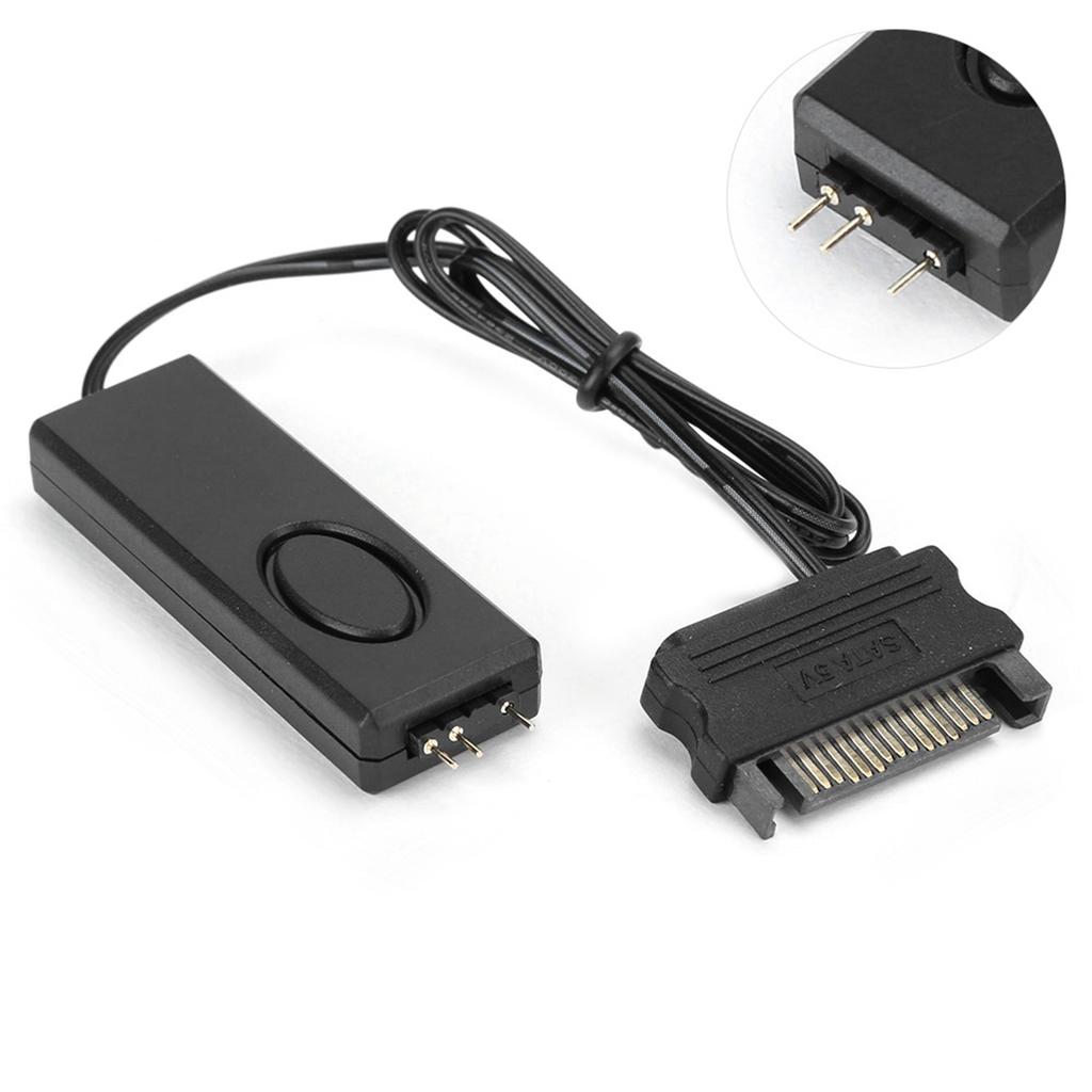 Радиочастотный пульт дистанционного управления вентилятором контроллер освещения ПК аксессуары 5 В Symphony ARGB черный SATA-Pin(черный )