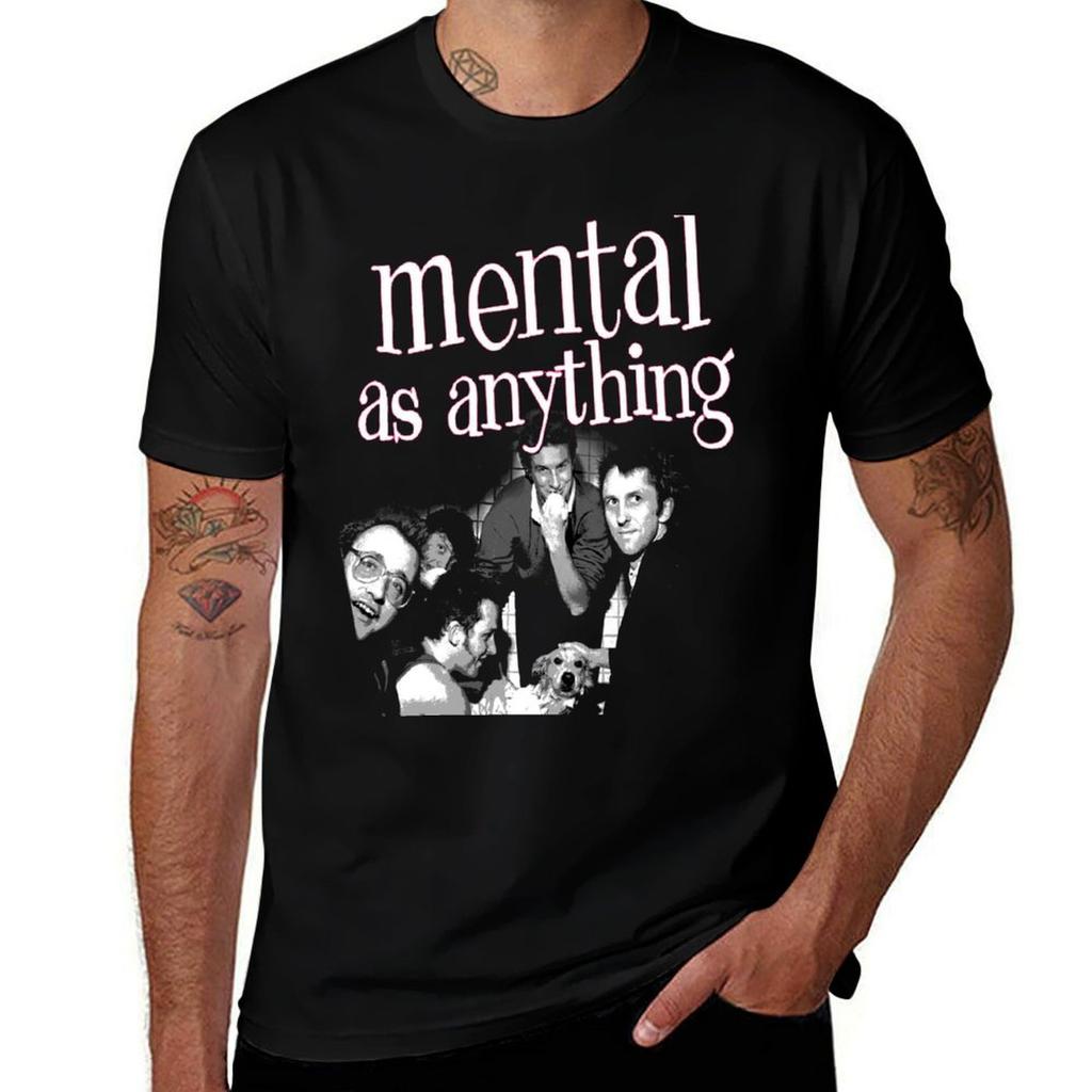 Ausrock Mental As Anything Футболка 2 футболки для мужчины хлопок мягкие смешные футболки мужская футболка мужская хлопковая футболка
