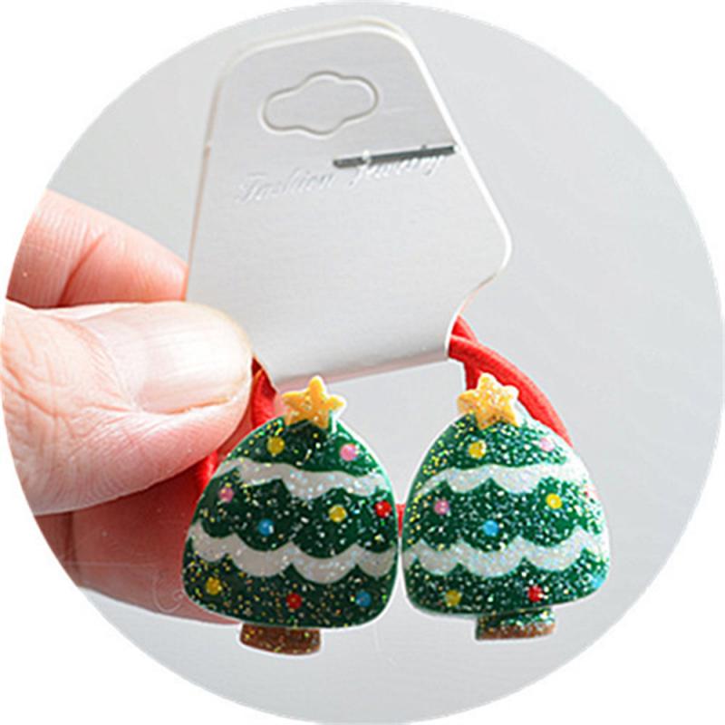 Мультяшный рождественский головной убор милый оленьи уши рога шпильки заколки Санта-Клаус снеговик повязка на голову веревка для волос детский головной убор