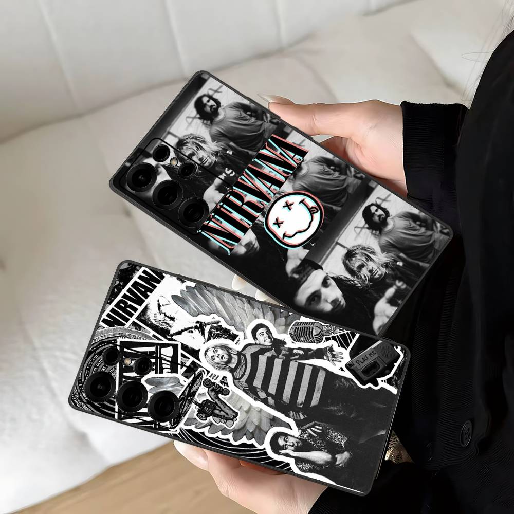 Чехол для телефона Band Hot N-Nirvana для Samsung S 24 Fe 25 Ultra Plus 20 Lite 21 30 22 23 24 22 Ultra 5G Fundas