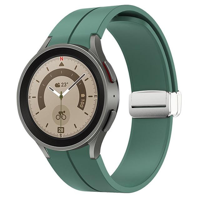 Ремешок для Samsung Watch 7/4/5/6/5 Pro/classic/FE 44мм 40мм Магнитный Силиконовый спортивный браслет без зазоров ремешок Galaxy Watch 7 ремешок