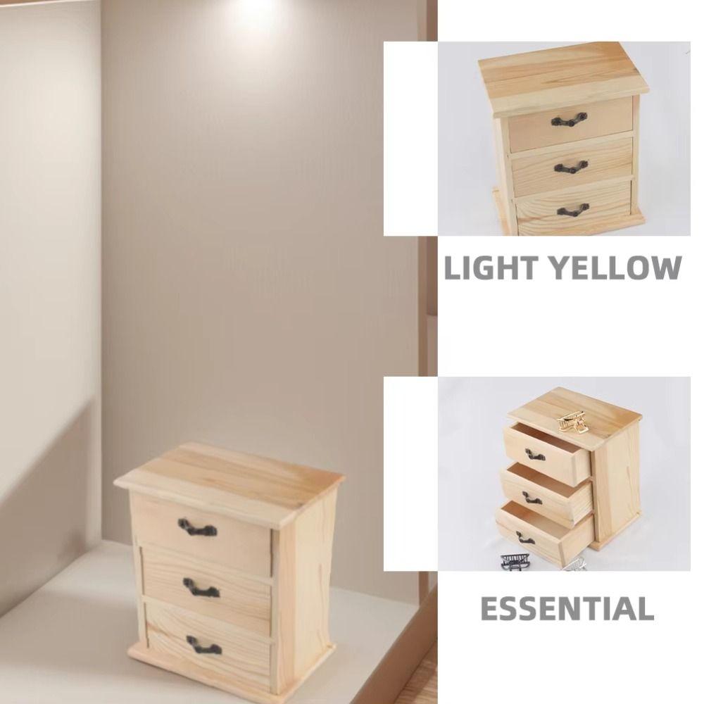 3-слойный 3-ярусный органайзер с выдвижными ящиками Простая коробка для мелочей на стол Аксессуары для волос