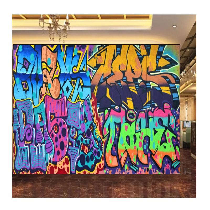 Modern Beautiful Street Art Graffiti Wall Paper 3d Music Club Bar Restaurant Mural Wallpaper