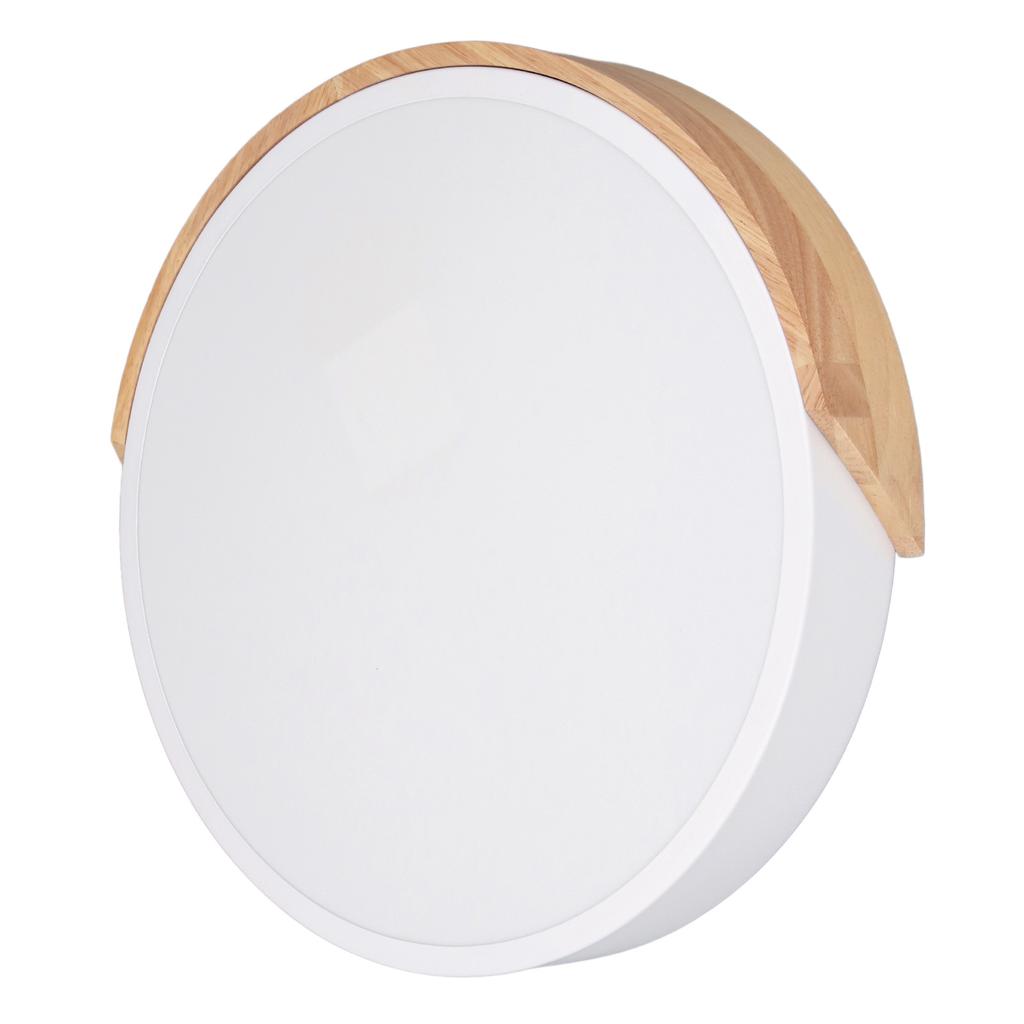 Светодиодный потолочный светильник для скрытого монтажа 2000 лм 3000 К 4000 К 6000 К с регулировкой яркости, круглый светодиодный потолочный светильник из дерева с