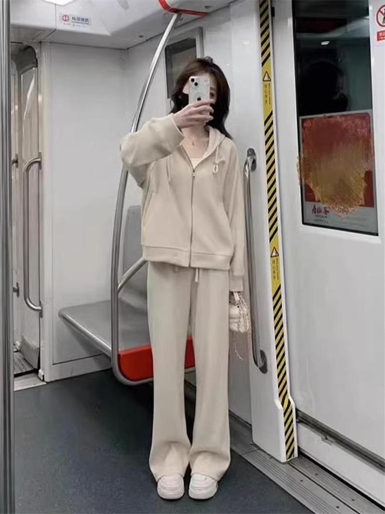 2024 Осень Женская мода омолаживающий повседневный свитер спортивный комплект
