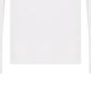 Emporio Armani Ss24 Однотонная футболка с вышитым логотипом-буквой, круглым вырезом, повседневная, с длинным рукавом, мужские топы, Белый 111984-4F511-00010