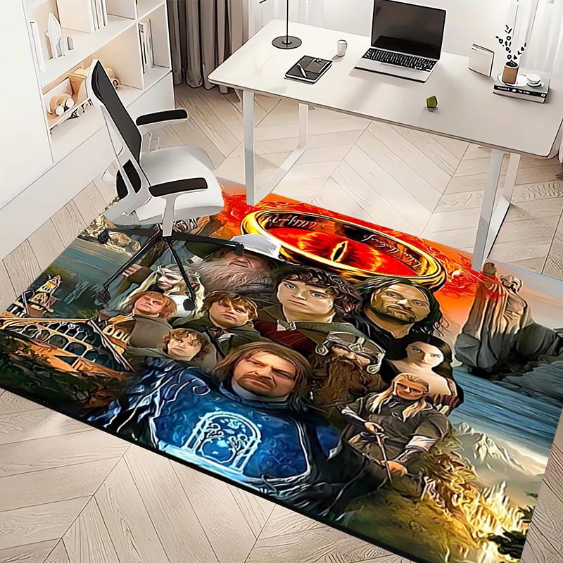 1pc The Lord of the Rings1 Print Area Rug - Soft, Washable Non-Slip Indoor Mat, Living Room, Home Office Decorative Rug,Office Decorative