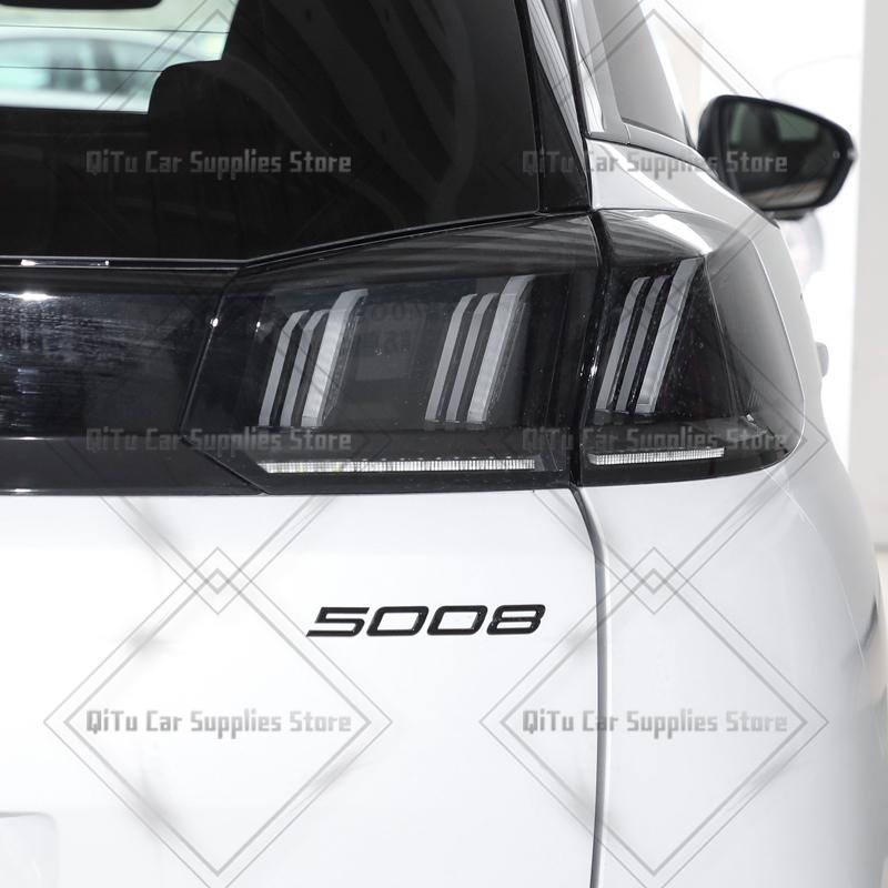 Zinc Alloy For 5008 2008 3008 GT Line 2025 New Model Letter BDJNSZ4 Badge Car Body Trunk Fender Adhensive Emblem 3D Decal Sticker