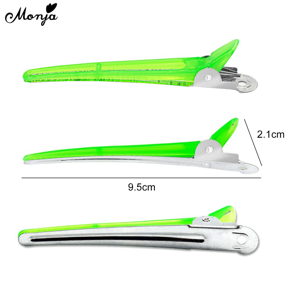 monja Заколки для волос, держащие прическу для парикмахерской, плоские заколки для волос с утиным ртом, аксессуары для резки с одним зубцом, парикмахерские ролики с самозахватом, инструменты для поставок