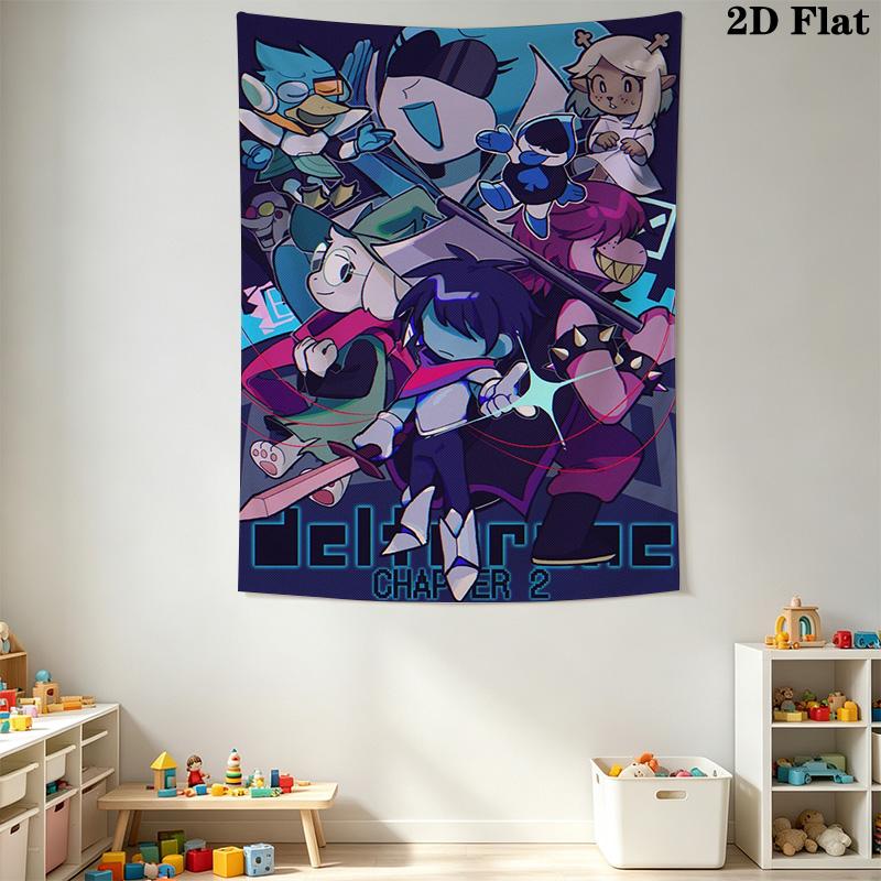 Гобелен с узором Deltarune для домашнего декора, Настенное панно, Декоративная ткань для стены RV. MGT0918041
