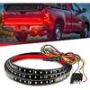 Qasim 48/49Inch LED Truck Tailgate Light Strip 5 Function Red/White For Tail Running Brake Light Turn Signal Emergency Warning Reverse Light For