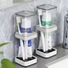 Dustproof Toothbrush Holder Set with Rinse Cups Bathroom Organizer