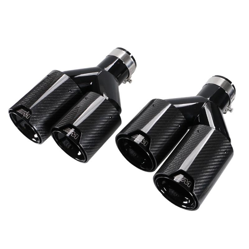 BMW Двойной карбоновый глушитель выхлопной трубы 63 мм