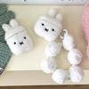 3D Плюшевый Чехол-Заяц для Наушников Airpods 1, 2, 3, 4 Pro 2 Милый Помпон Защита от Падения для Irpods 1, 2, 3, 4 Pro 2 Защитный Чехол