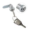 1PC Stainless Steel Cam Lock With Keys 12mm Aperture For Filing Cabinet Drawer Tool Box Mail Box Protect Possession Hardwares
