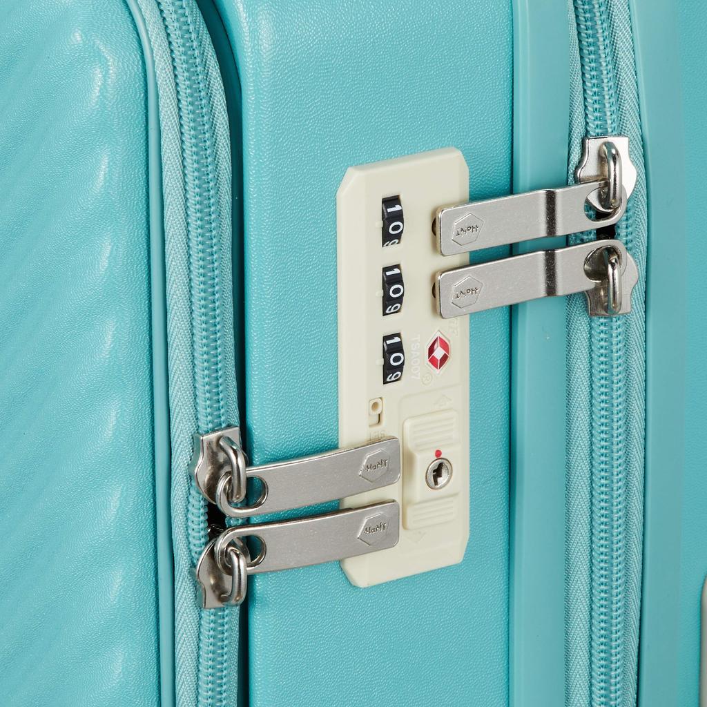 Suitcase S size 1 night 2 days 2 nights 3 days 34L Front pocket Caster stopper Carry case Carry bag Mine 54 cm Blue Clover [Hunt] carry-on 3.3kg