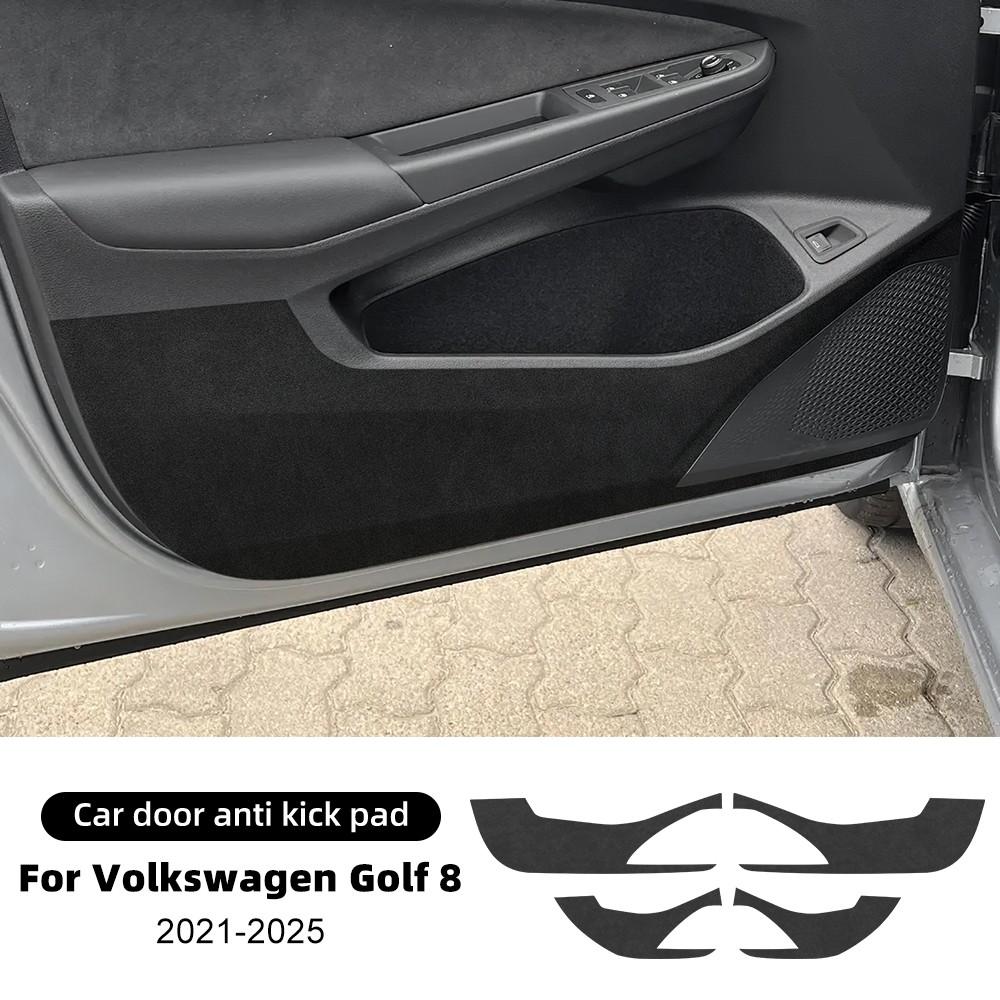 For Volkswagen VW Golf 8 MK8 2021-2025 Car Door Anti-Kick Protective Pad Protector Mats Cover Sticker Auto Interior Accessories