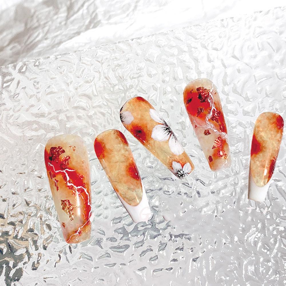 Rectangle Aurora Nail Showing Stand Transparent Display Board Background card Nail Practice Tools