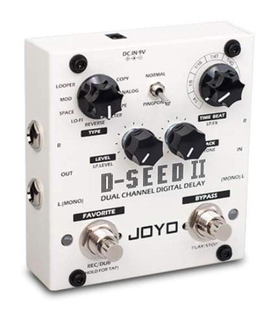 II Педаль дилея для пинг-понга с лупером JOYO D-SEED Встроенная