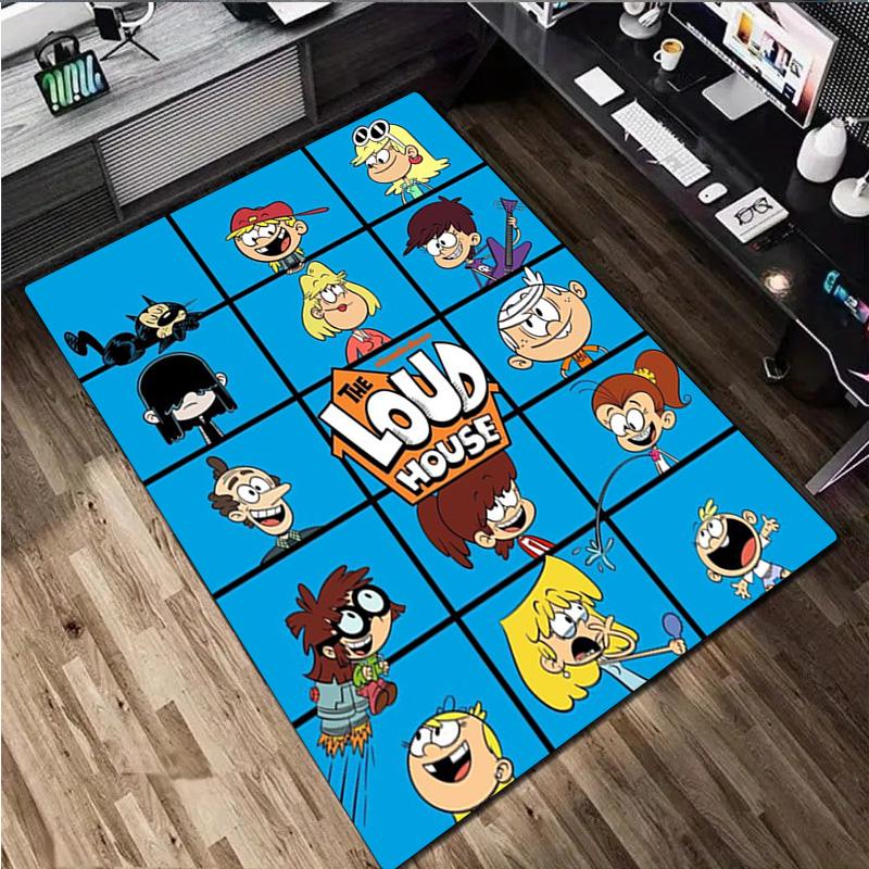 The loud house: Finn Jake's Adventure Home Rug - Office Carpet Room Rug Computer Chair Area Rug Holiday Gift